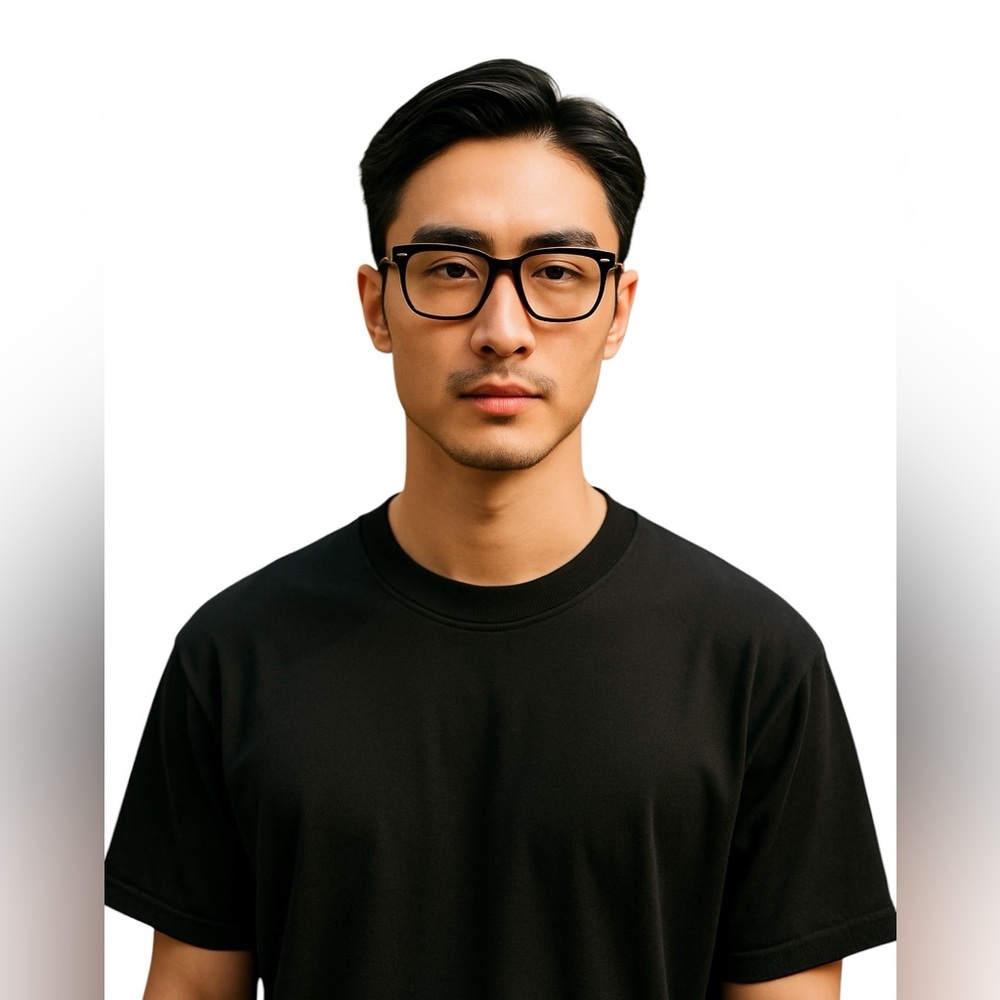 YESGLASSES “GATES” TORTOISESHELL EYEGLASSES WITH HARD SHELL CASE